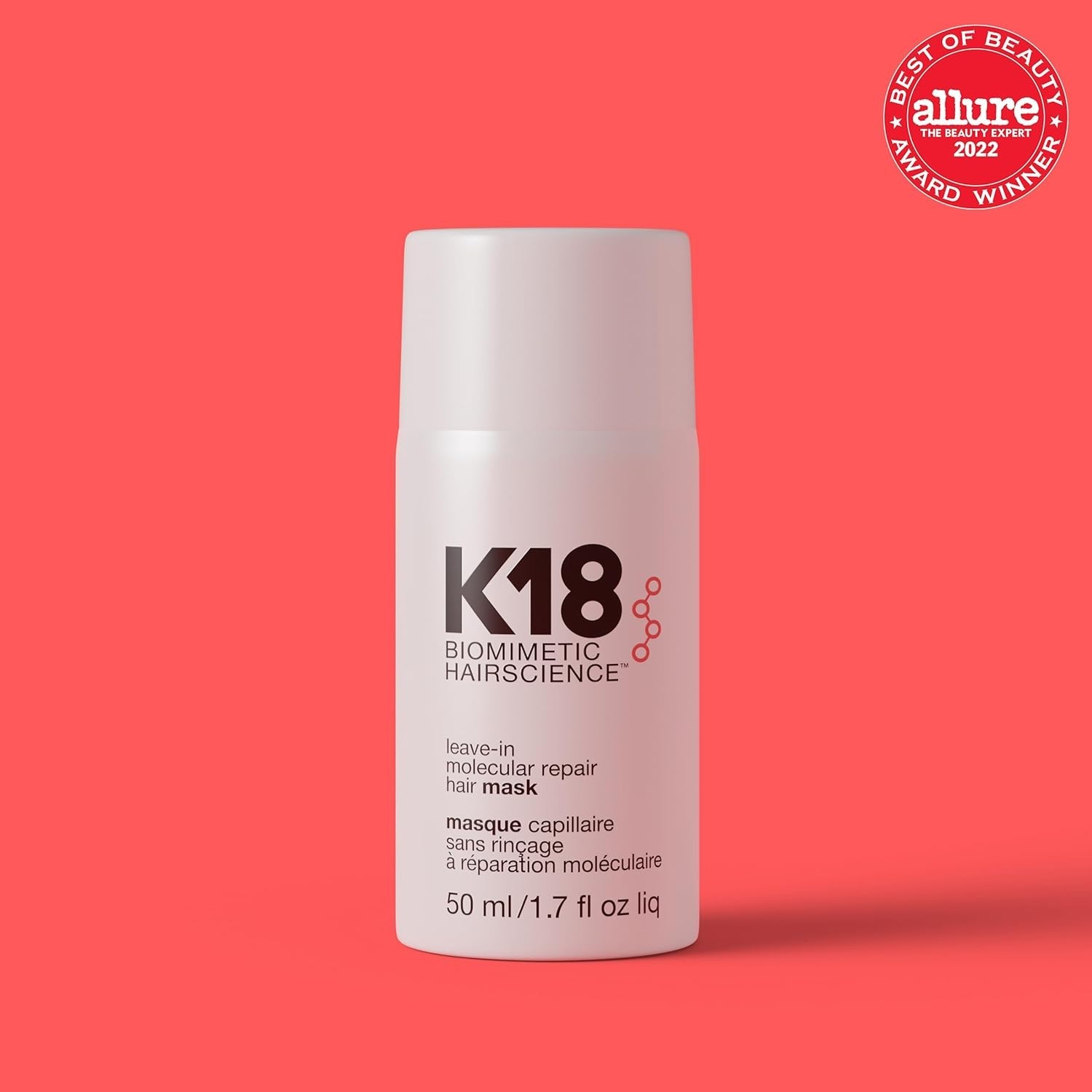 K18 Biomimetic Leave-In Molecular Repair Hair Mask, Reverse Damage 50 ml Sealed