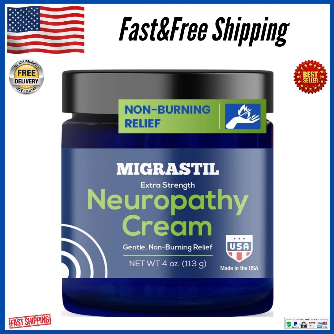 Basic Vigor Migrastil Neuropathy Relief Cream Extra Strength for Feet Legs an-.-