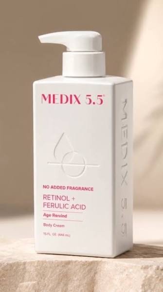medix 5.5 retinol fragrance free 15 fl oz body lotion firming moisturizer