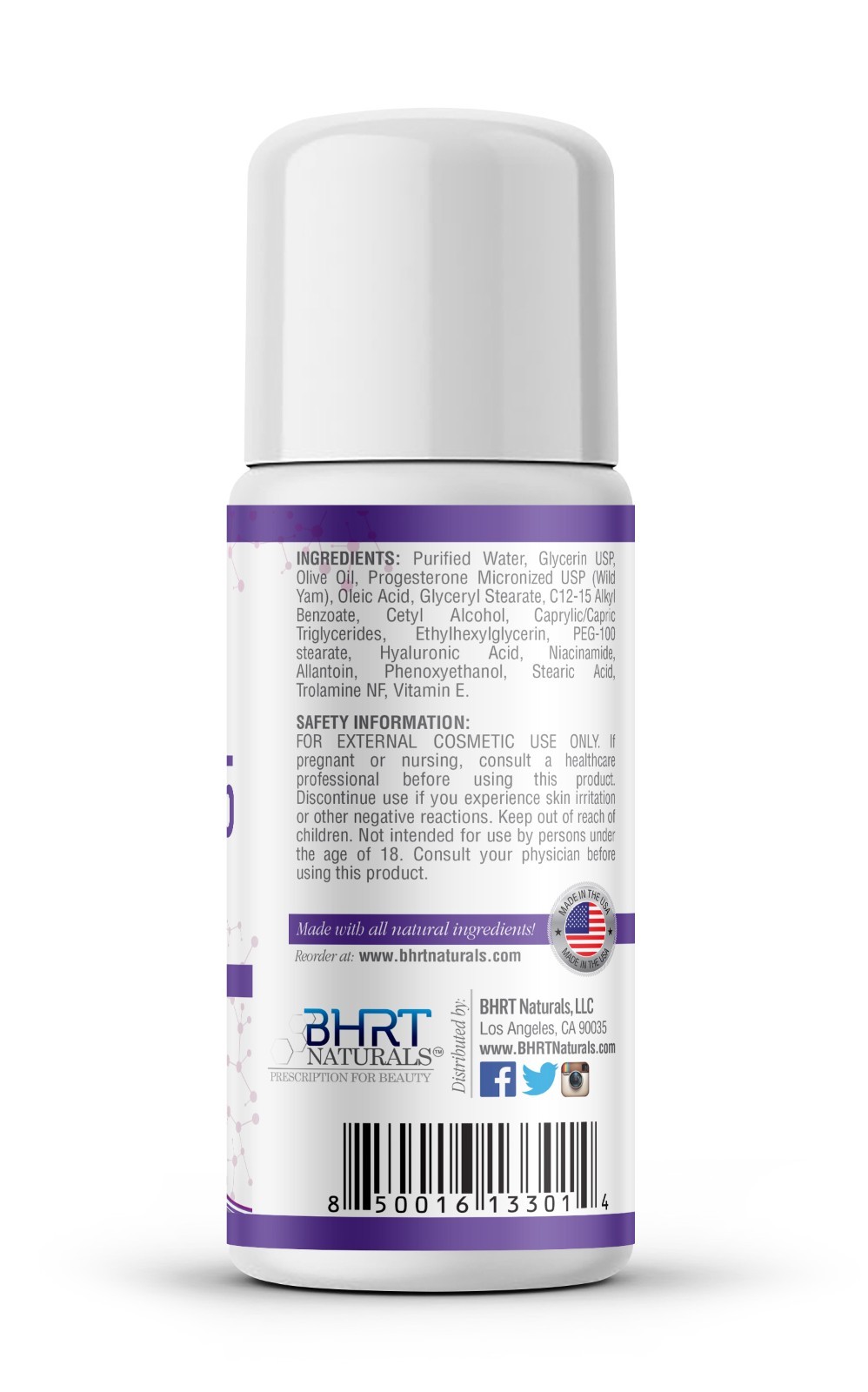 Progesterone Cream 7500mg Pro-Pause™ 75 BHRT Natural Menopause Hot Flash Relief