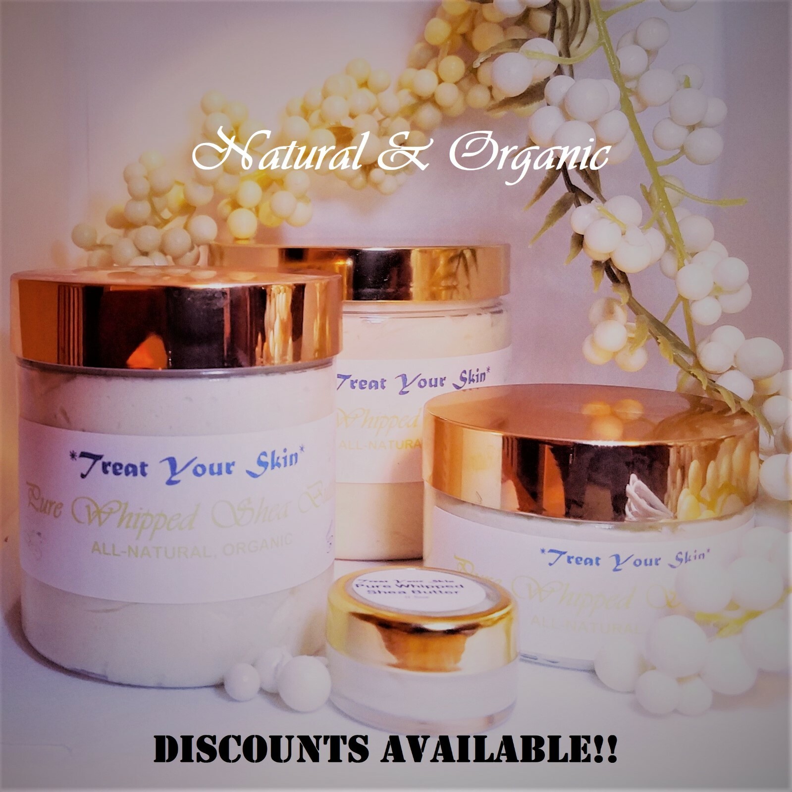 WHIPPED SHEA BUTTER, PURE, NATURAL, ORGANIC, RAW, GRADE A! Scents optional!