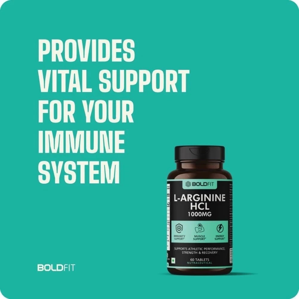 Boldfit L-Arginine Supplement 1000mg – 60 Tablets Each