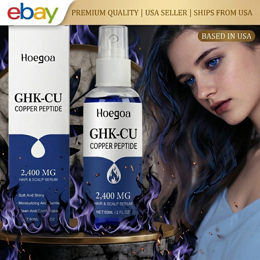 Neurogan GHK-Cu Copper Peptide Hair 2400mg, Scalp Serum – & 4% Copper