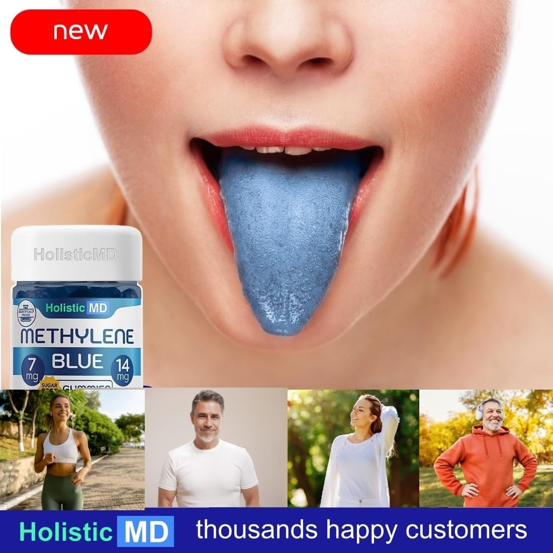 MB for Humans USP Pharma Grade 7mg and 14mg Dose, 60 Gummies New Usa Stock……