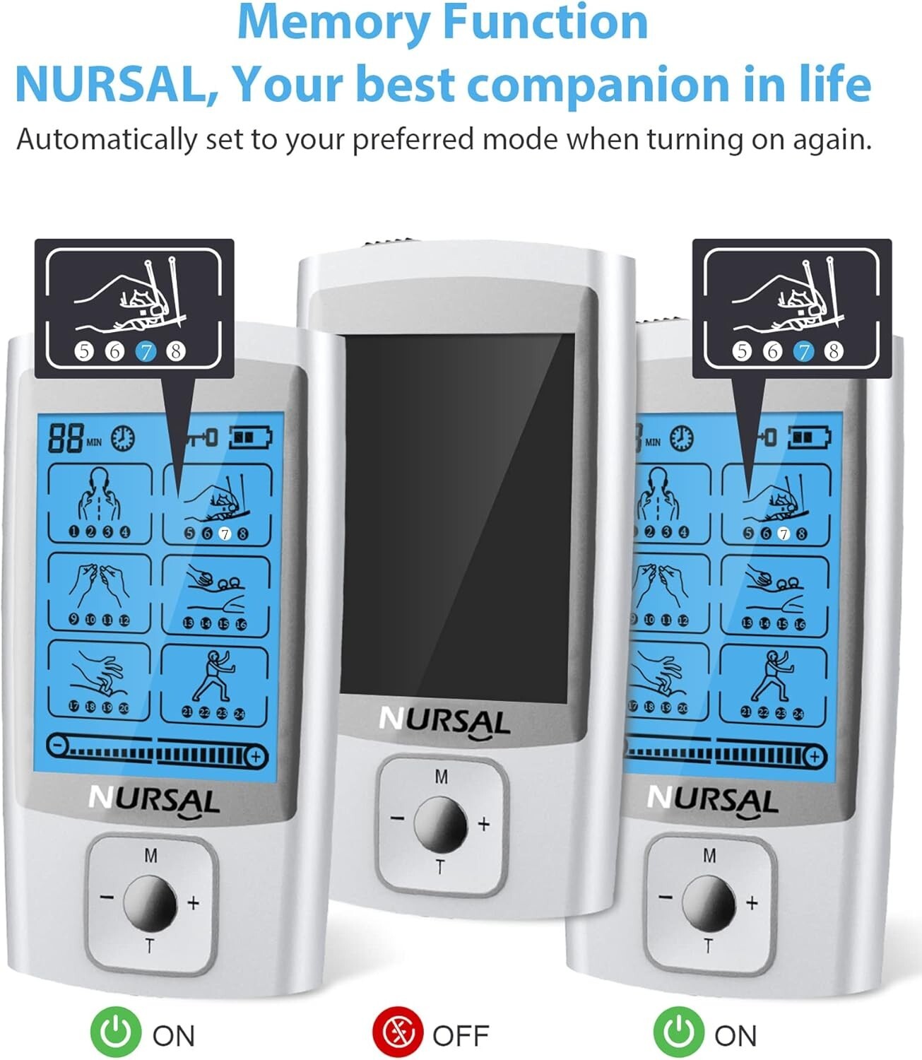 24 Modes Tens Unit Muscle Therapy Pain Relief Stimulator Machine Pulse Massager