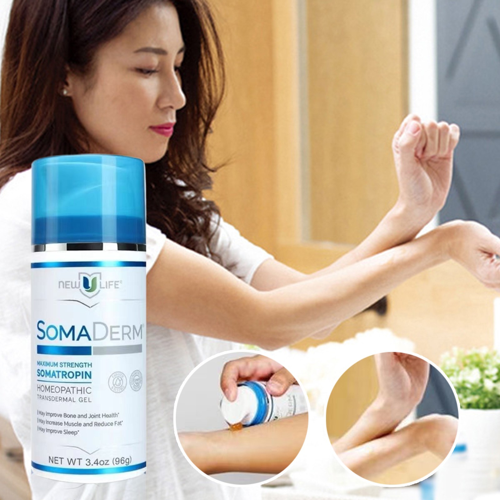 New Life Soma Gel 3.4Oz Brand New Sealed for Sleep Muscle Relaxation Wrist Under