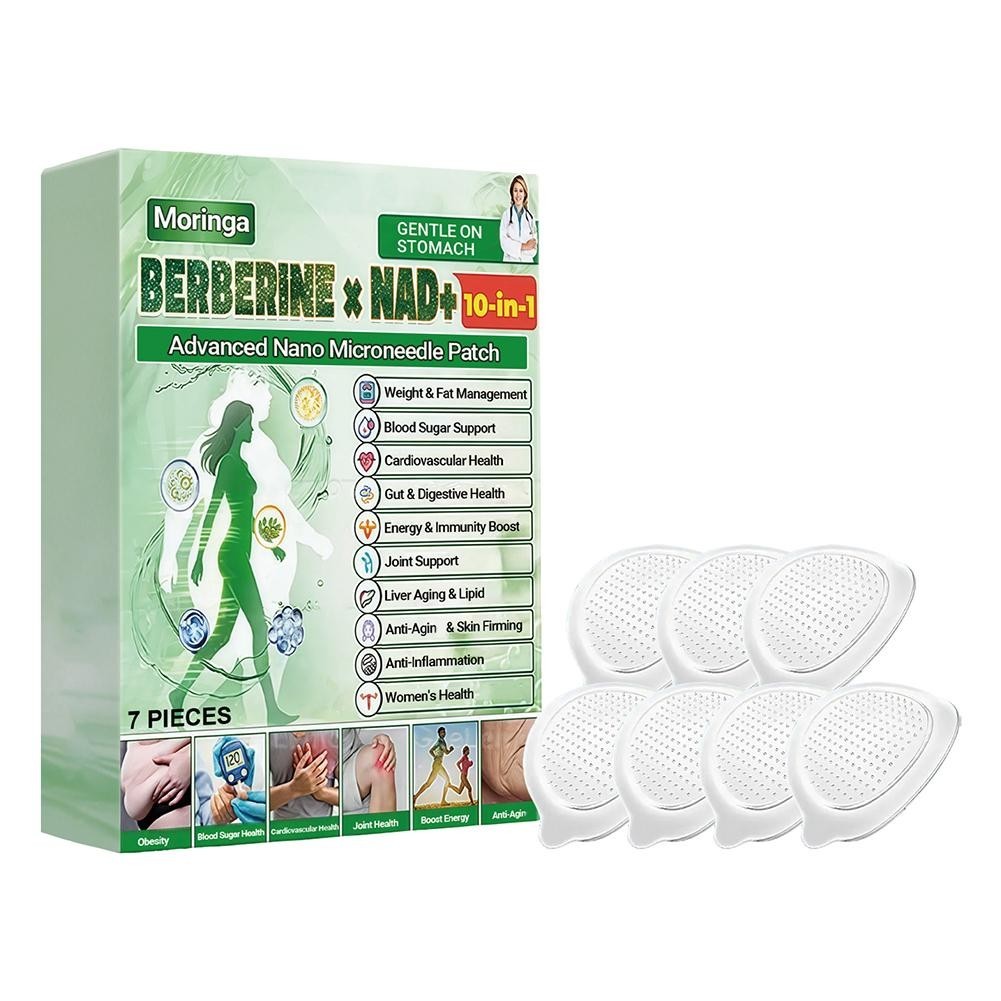 6 Boxes Moringa Berberine 10-in-1 Advanced Nano Microneedle Patches