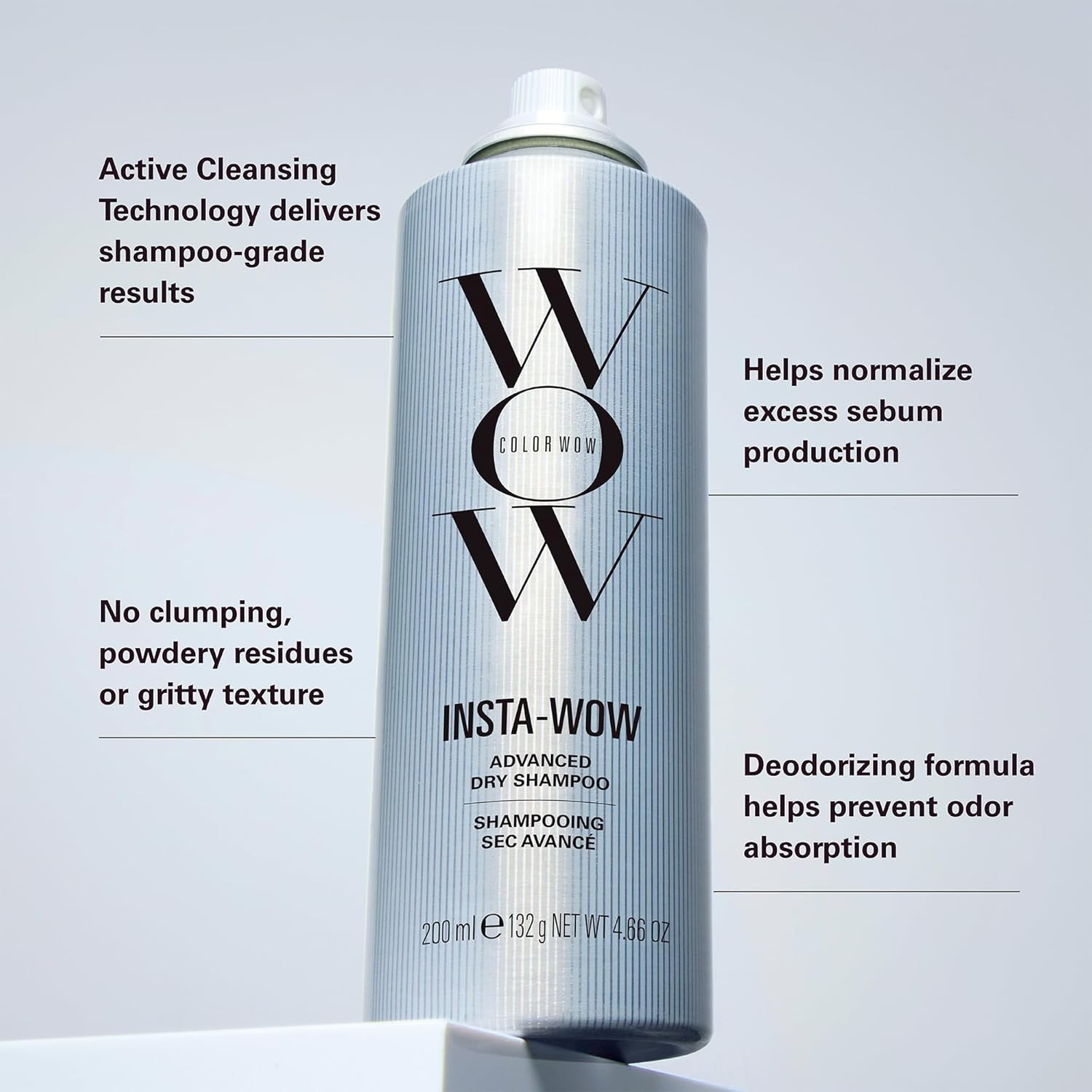 COLOR WOW Insta-WOW Advanced Dry Shampoo 4.66 oz No clumping, no powder residue