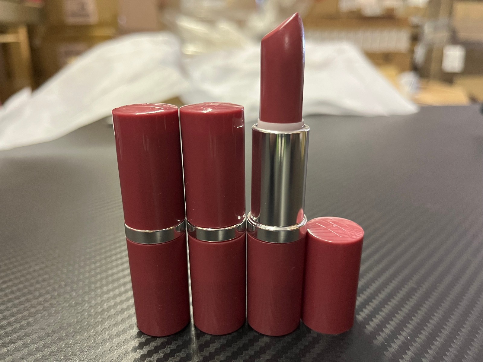 3x Clinique LIP COLOR + PRIMER INTENSE + BASE Lipstick – 14 Plum Pop Full Size