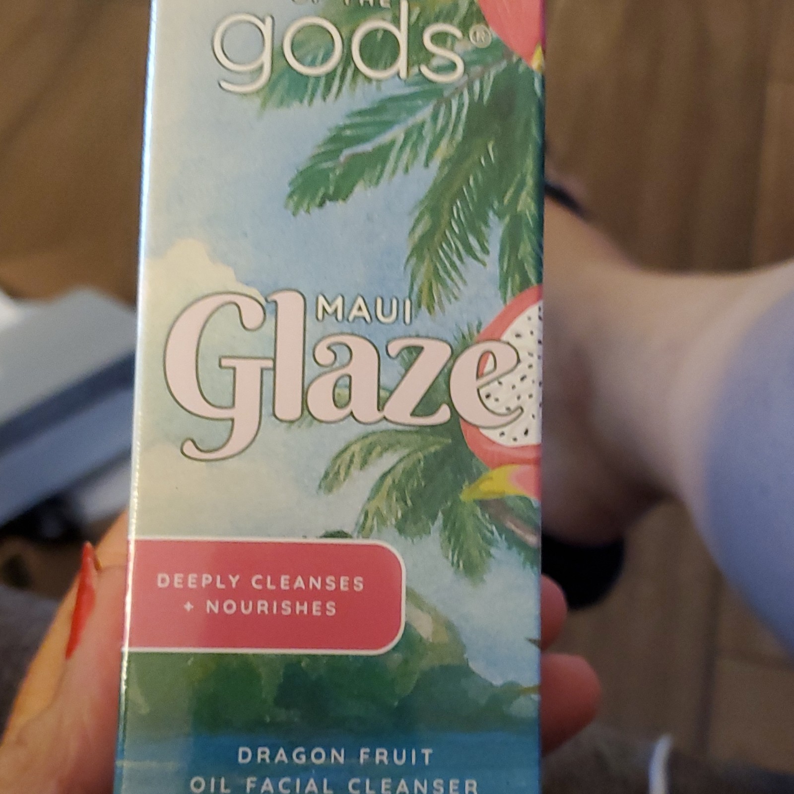 Dew of the Gods Maui Glaze Dragon Fruit Oil Facial Cleanser Makeup Remover Vegan