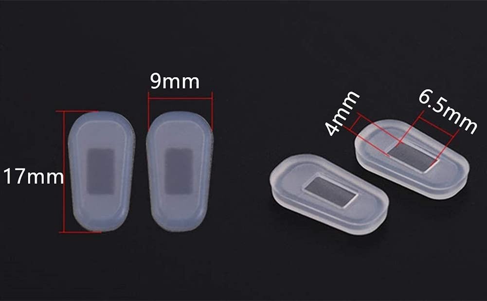 5 Pairs Slip-on Nose Pads Covers,Soft 1 Pair (Pack of 1), Frosted White