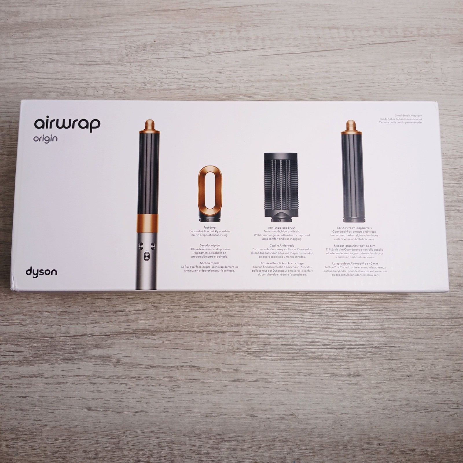 Dyson Airwrap Origin Multi-Styler Nickel Copper with 3 Attachments New