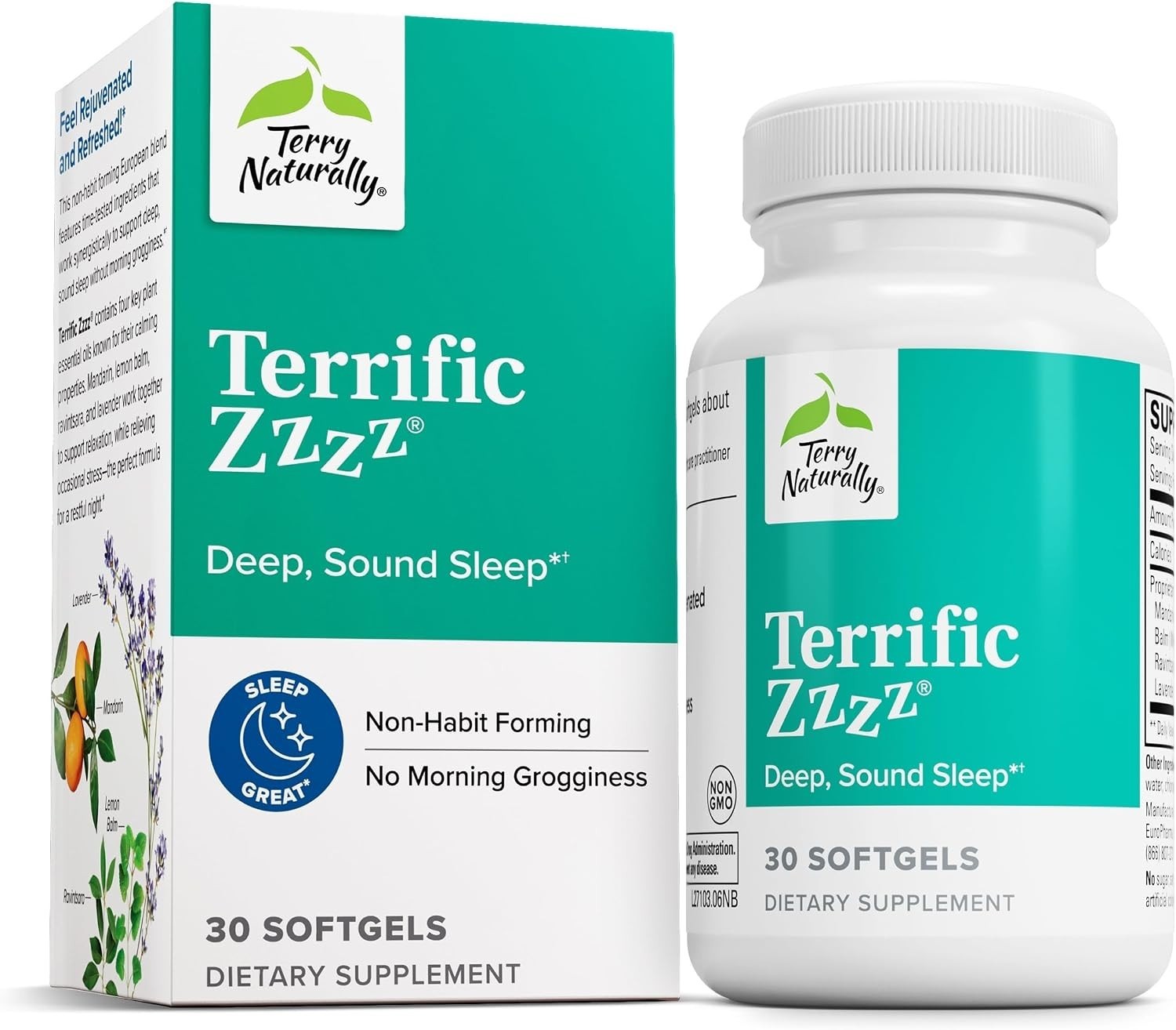Peaceful Sleep with Mandarin Oil Complex – 30 Gluten-Free Softgels for Adults