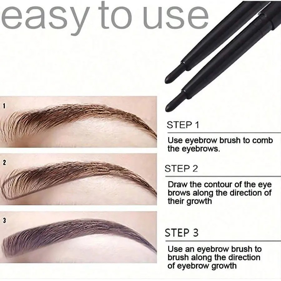 5pcs Waterproof Black Eyeliner Pencil Long-Lasting Smudge-Proof Set